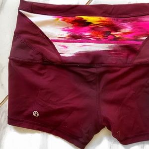 Lululemon Maroon Sport Shorts